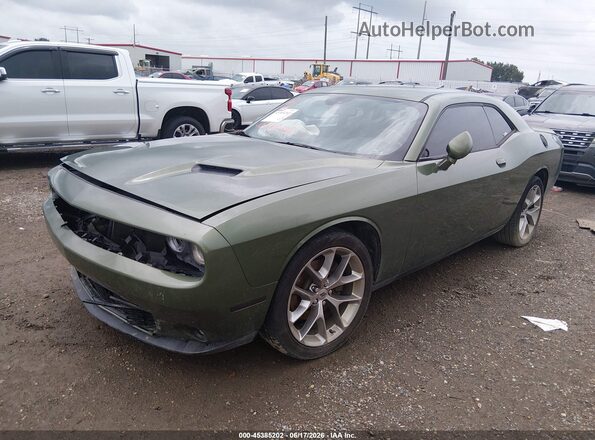 2C3CDZAG8MH530935 2021 DODGE CHALLENGER Зеленый Передняя левая четверть