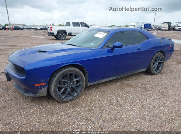 2C3CDZAG8NH122341 2022 DODGE CHALLENGER Blue წინა მარცხენა ხედი სამი მეოთხედიდან