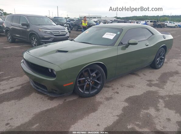 2C3CDZAG8PH696165 2023 DODGE CHALLENGER Зеленый Передняя левая четверть