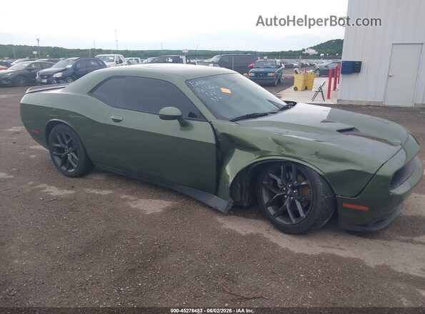 2C3CDZAG8PH696165 2023 DODGE CHALLENGER Зеленый Вид задней части салона