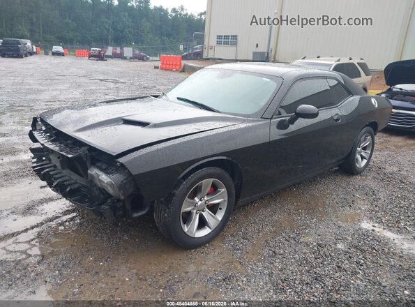 2C3CDZAG9GH309607 2016 DODGE CHALLENGER Black Առջևի ձախ երեք քառորդ տեսարան