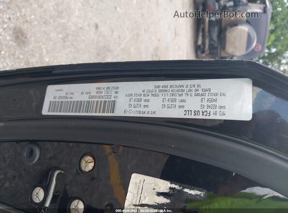 2C3CDZAG9KH560829 2019 DODGE CHALLENGER Черный Вид подкапотного пространства