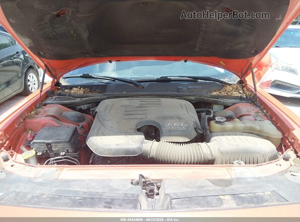 2C3CDZAG9KH667864 2019 DODGE CHALLENGER Orange უკანა ხედი