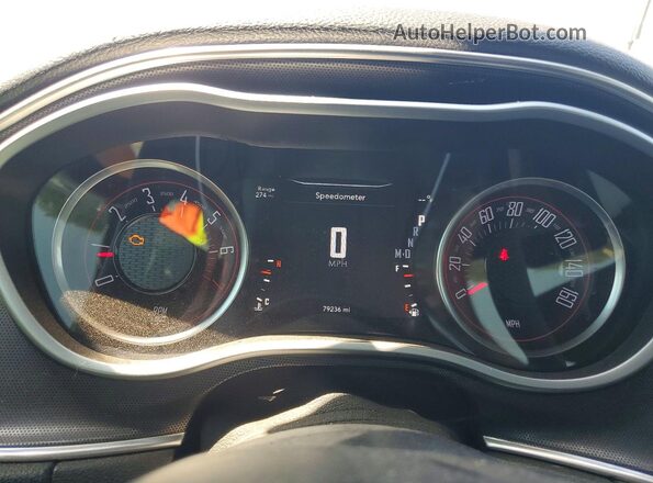 2C3CDZAGXJH229871 2018 DODGE CHALLENGER Красный Вид щитка приборов