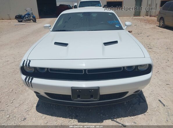 2C3CDZAGXJH322034 2018 DODGE CHALLENGER White Սարքավորումների վահանակի տեսք