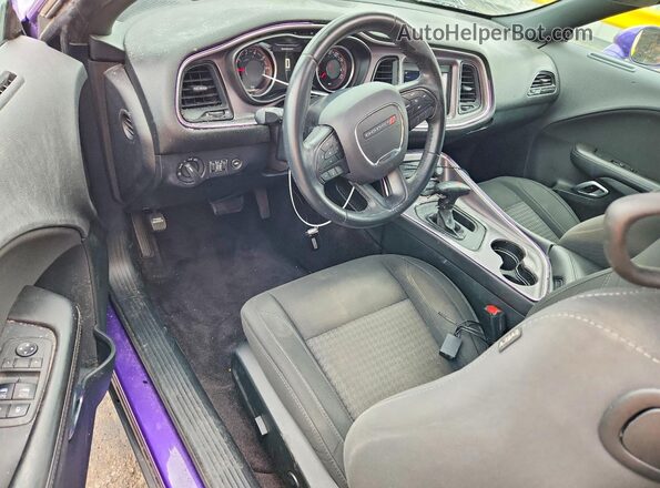 2C3CDZAGXKH534921 2019 DODGE CHALLENGER Purple Dashboard view