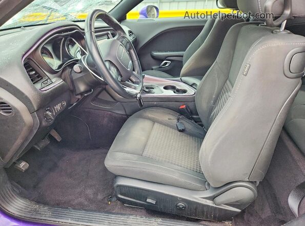 2C3CDZAGXKH534921 2019 DODGE CHALLENGER Purple Front interior view