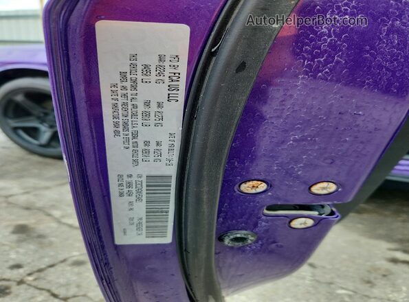 2C3CDZAGXKH534921 2019 DODGE CHALLENGER Purple Engine compartment view
