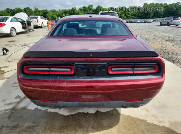 2C3CDZAGXLH222874 2020 DODGE CHALLENGER Burgundy Widok z tyłu