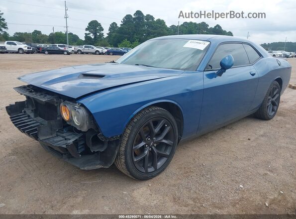 2C3CDZAGXLH223118 2020 DODGE CHALLENGER Синий Передняя левая четверть