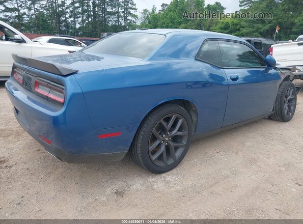 2C3CDZAGXLH223118 2020 DODGE CHALLENGER Синий Задняя правая четверть