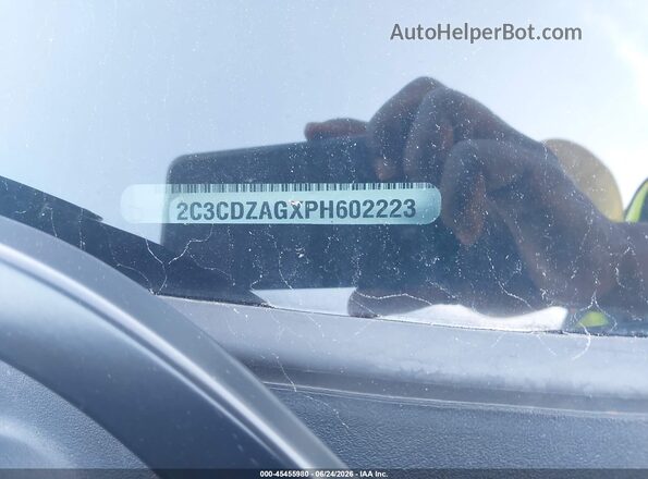 2C3CDZAGXPH602223 2023 DODGE CHALLENGER Черный Вид подкапотного пространства