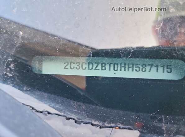 2C3CDZBT0HH587115 2017 DODGE CHALLENGER Серый Вид подкапотного пространства