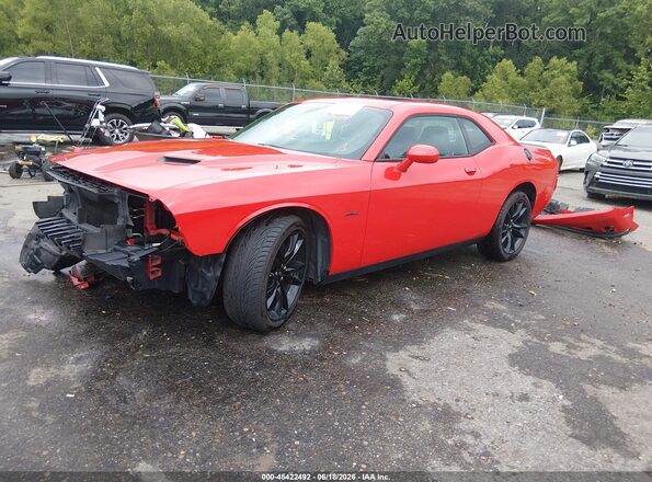 2C3CDZBT1JH131548 2018 DODGE CHALLENGER Красный Передняя левая четверть