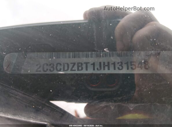 2C3CDZBT1JH131548 2018 DODGE CHALLENGER Красный Вид подкапотного пространства