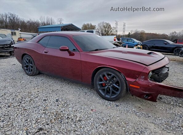 2C3CDZBT2KH652411 2019 DODGE CHALLENGER Maroon Delantero derecho