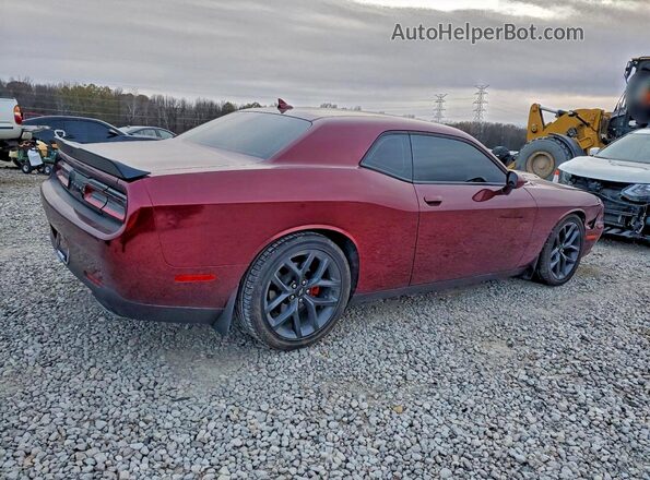 2C3CDZBT2KH652411 2019 DODGE CHALLENGER Maroon Trasero derecho