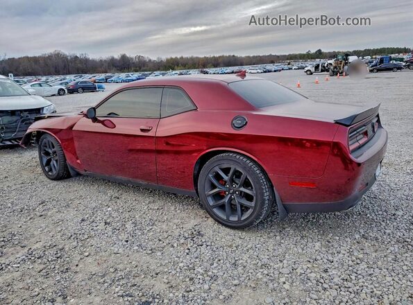 2C3CDZBT2KH652411 2019 DODGE CHALLENGER Maroon Trasero izquierdo