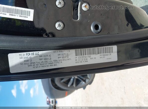 2C3CDZBT3GH177925 2016 DODGE CHALLENGER Black Շարժիչի բաժամունքի տեսք