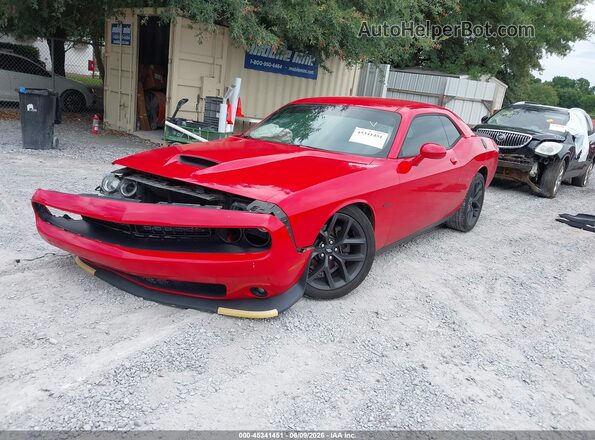 2C3CDZBT3KH586855 2019 DODGE CHALLENGER Red Առջևի ձախ երեք քառորդ տեսարան