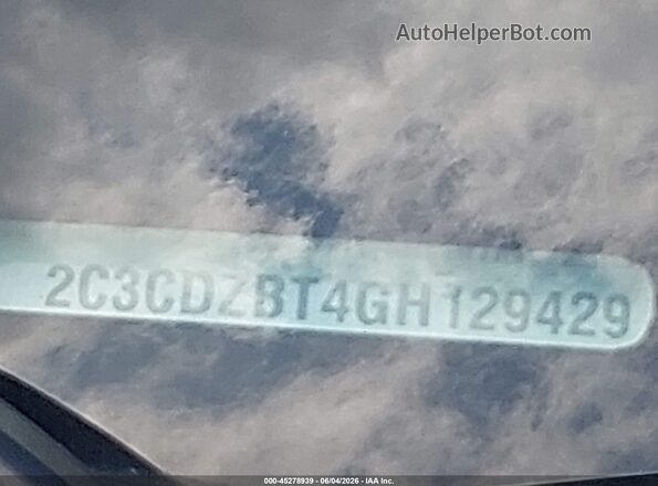 2C3CDZBT4GH129429 2016 DODGE CHALLENGER Серебряный 