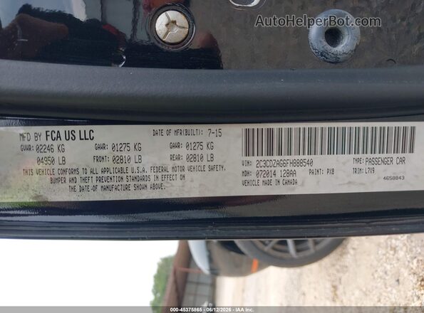 2C3CDZBT4GH226145 2016 DODGE CHALLENGER Черный 