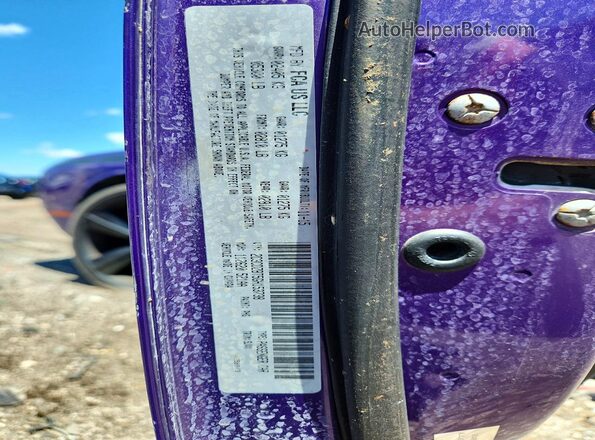 2C3CDZBT5GH153738 2016 DODGE CHALLENGER Purple Widok komory silnika