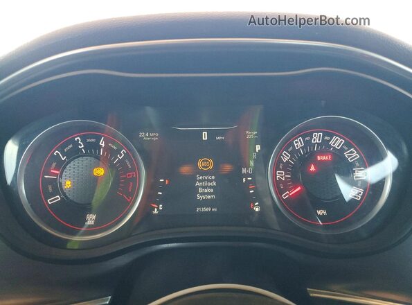 2C3CDZBT5HH513947 2017 DODGE CHALLENGER Gray Вид щитка приладів