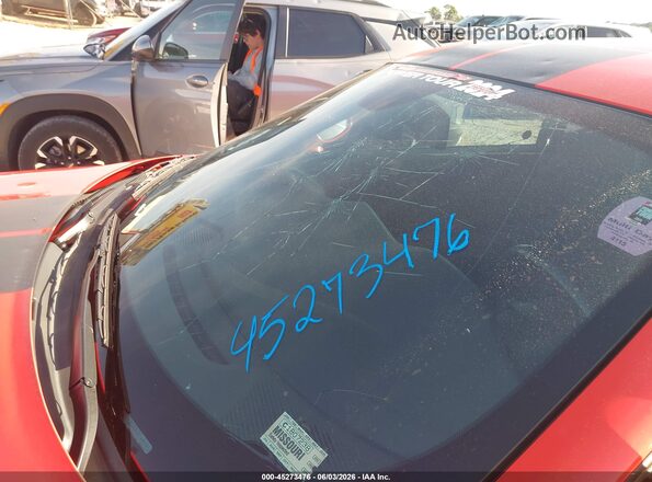 2C3CDZBT5JH161135 2018 DODGE CHALLENGER Orange Widok zestawu wskaźników