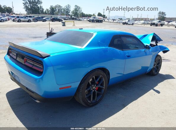2C3CDZBT5KH509582 2019 DODGE CHALLENGER Синий Задняя правая четверть