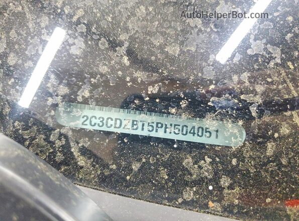 2C3CDZBT5PH504051 2023 DODGE CHALLENGER White Շարժիչի բաժամունքի տեսք