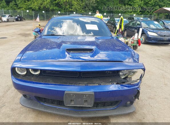2C3CDZBT6MH509447 2021 DODGE CHALLENGER Синий Вид задней части салона