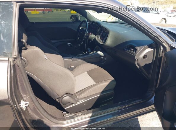 2C3CDZBT6NH105663 2022 DODGE CHALLENGER Black წინა სალონის ხედი