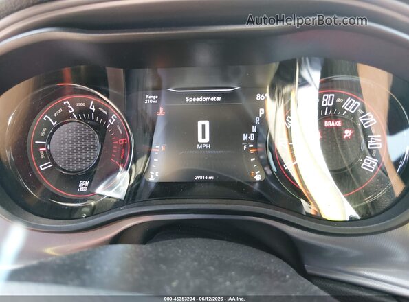 2C3CDZBT6PH638194 2023 DODGE CHALLENGER Orange Vista de los asientos traseros