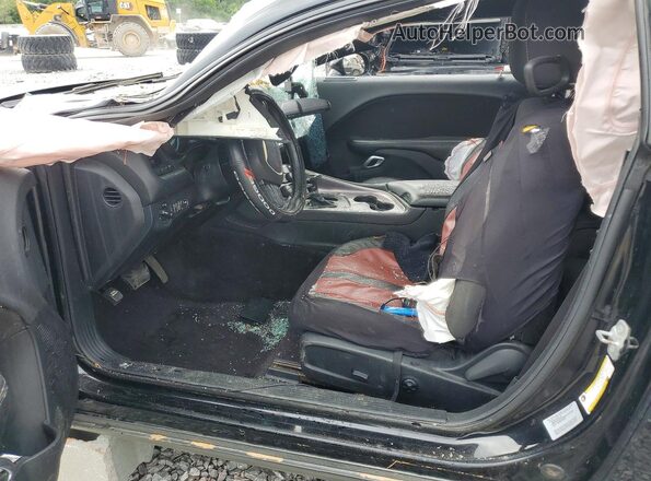 2C3CDZBT7HH568285 2017 DODGE CHALLENGER Black წინა სალონის ხედი