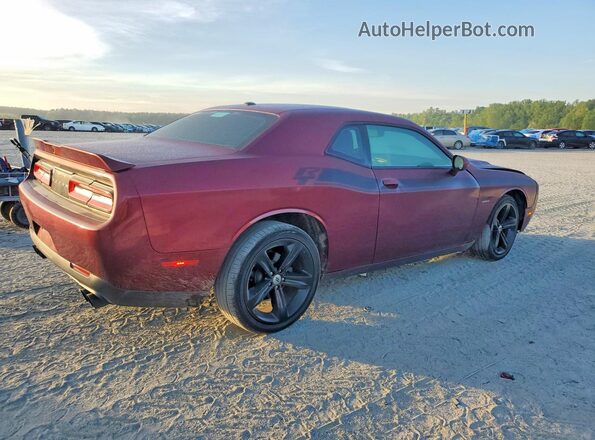 2C3CDZBT7JH300892 2018 DODGE CHALLENGER Burgundy Tył prawy