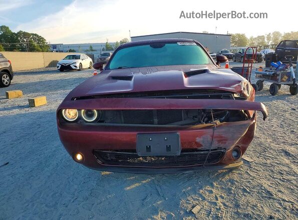 2C3CDZBT7JH300892 2018 DODGE CHALLENGER Burgundy Widok z przodu