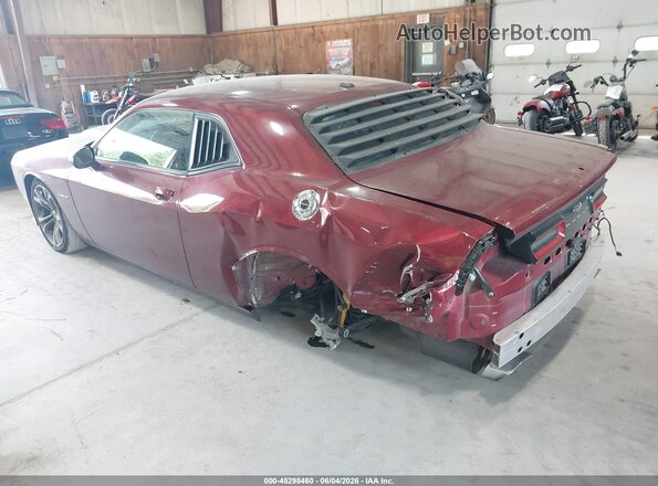 2C3CDZBT7MH524765 2021 DODGE CHALLENGER Maroon Rear left
