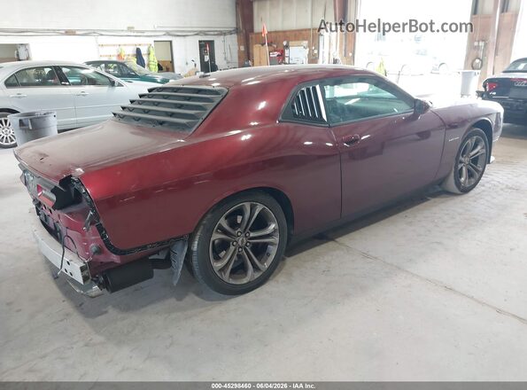 2C3CDZBT7MH524765 2021 DODGE CHALLENGER Maroon Rear right
