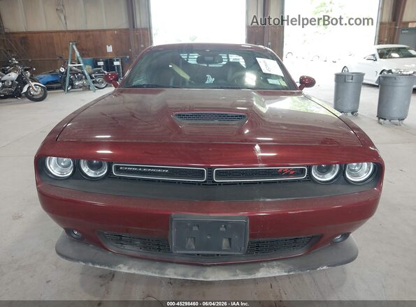 2C3CDZBT7MH524765 2021 DODGE CHALLENGER Maroon Rear interior view