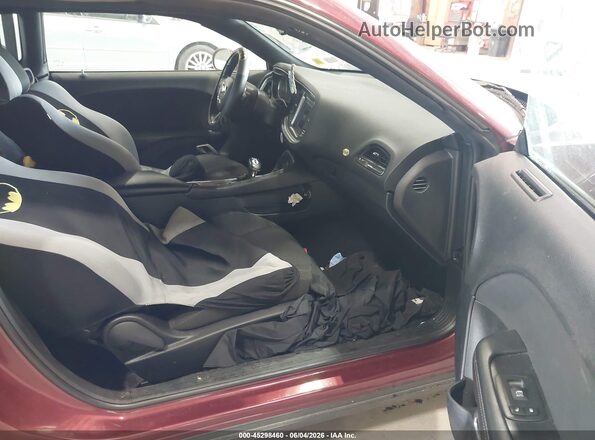 2C3CDZBT7MH524765 2021 DODGE CHALLENGER Maroon Front interior view