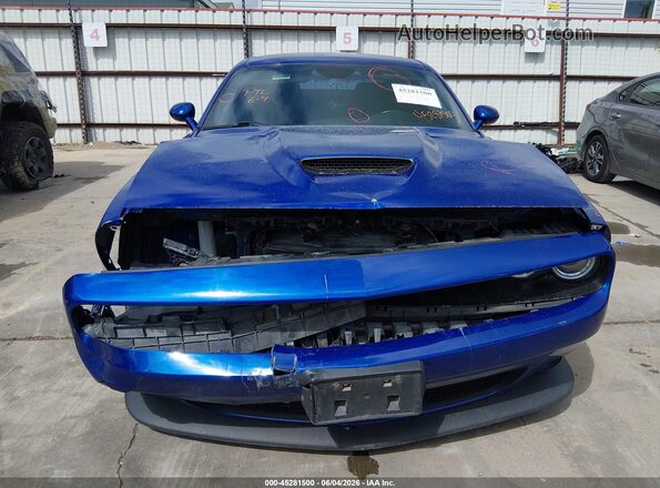 2C3CDZBT7MH572766 2021 DODGE CHALLENGER Blue Widok z przodu