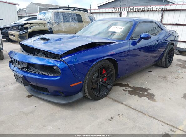 2C3CDZBT7MH572766 2021 DODGE CHALLENGER Blue Przód lewy