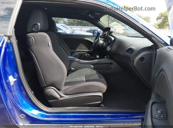 2C3CDZBT7MH572766 2021 DODGE CHALLENGER Blue Widok wnętrza z przodu