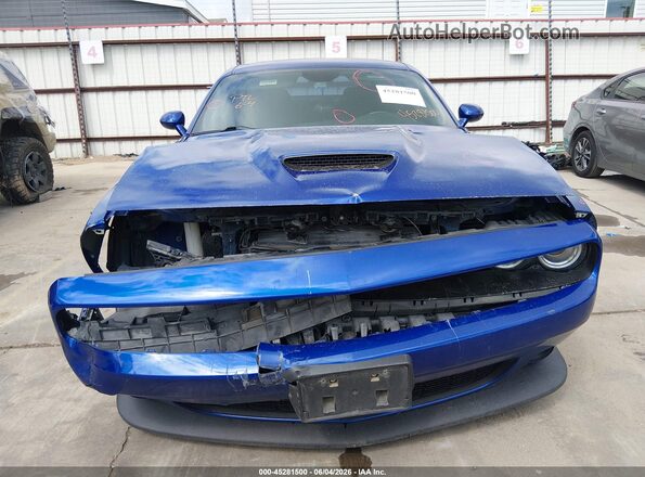 2C3CDZBT7MH572766 2021 DODGE CHALLENGER Blue Widok wnętrza z tyłu