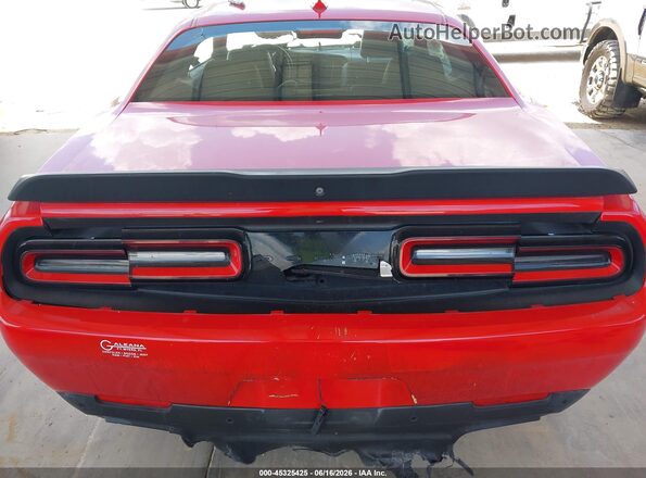 2C3CDZBT8MH503018 2021 DODGE CHALLENGER Red Rear interior view