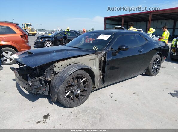 2C3CDZBT9HH531688 2017 DODGE CHALLENGER Black Առջևի ձախ երեք քառորդ տեսարան