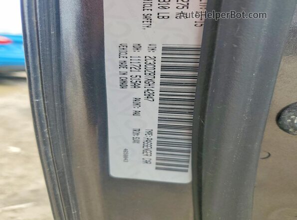 2C3CDZBTXGH142847 2016 DODGE CHALLENGER Gray ძრავის განყოფილების ხედი