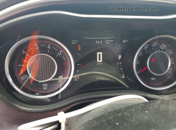2C3CDZBTXGH142847 2016 DODGE CHALLENGER Gray ხელსაწყოთა პანელის ხედი