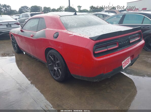 2C3CDZBTXHH544594 2017 DODGE CHALLENGER Red Задня ліва чверть